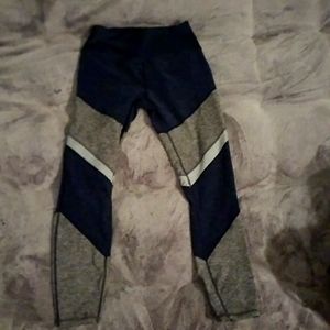 alo high waisted, soft leggings/yoga pants.  Size medium.  Blue and grey.
